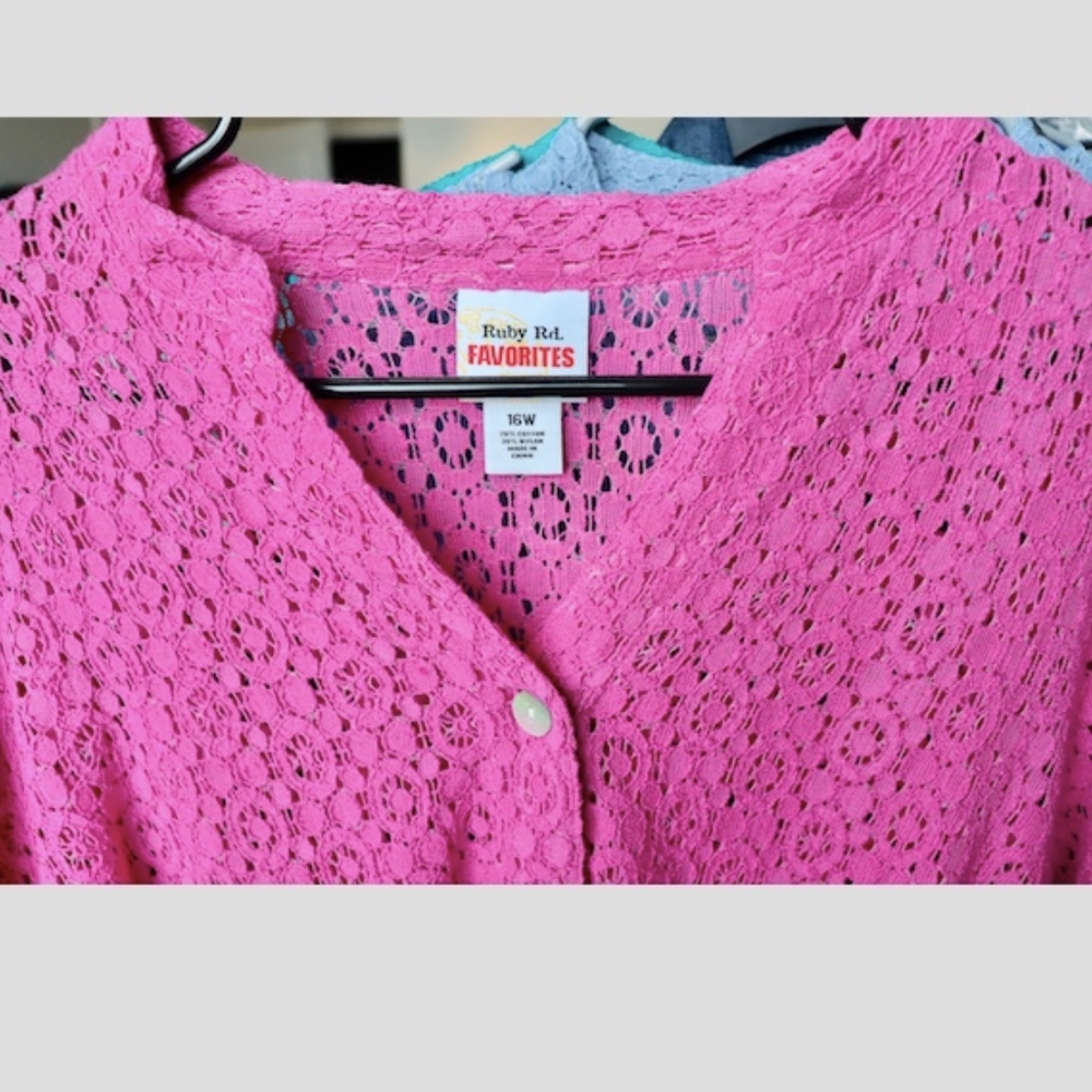 Lace Button Down Blouse